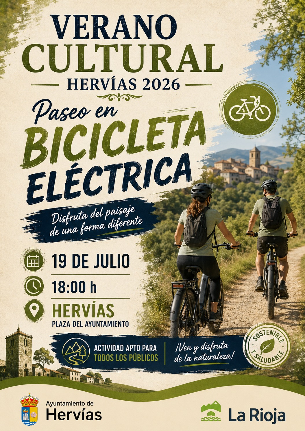 Paseo en bicicleta eléctrica