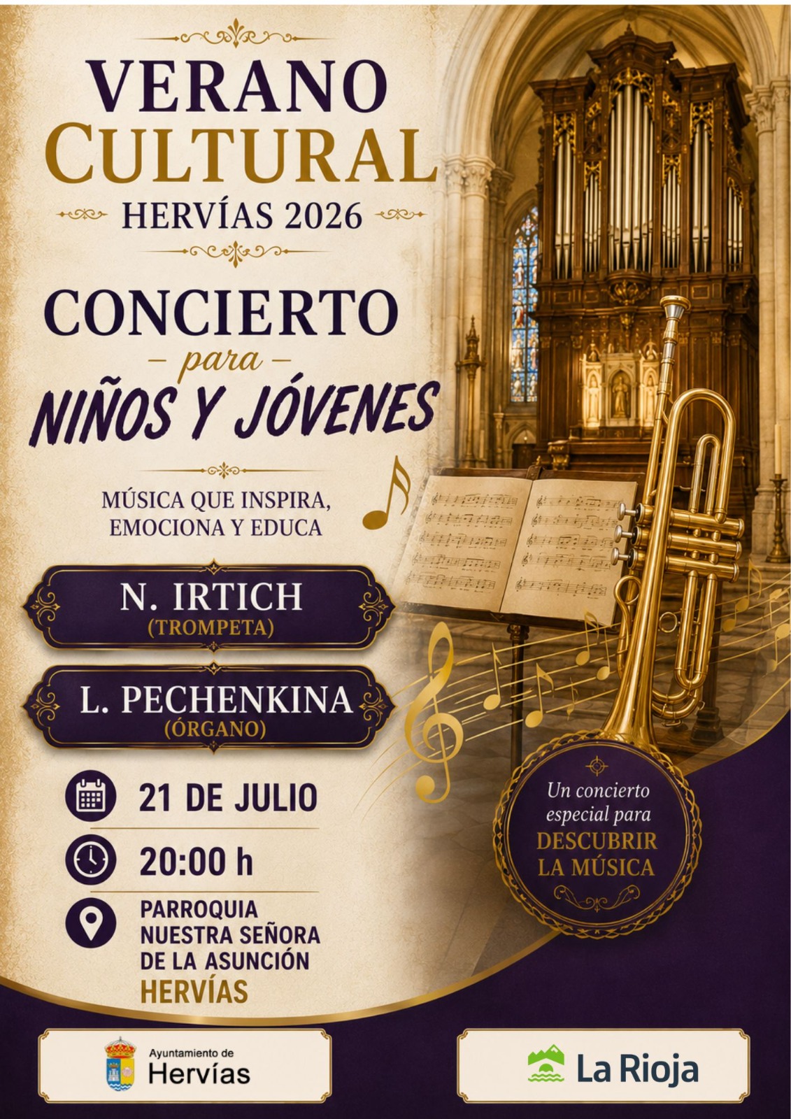 Concierto para niños y jóvenes 2026