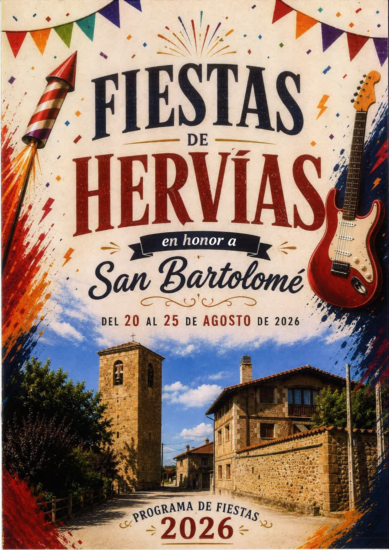 Programa de fiestas de Hervías San Bartolomé 2026
